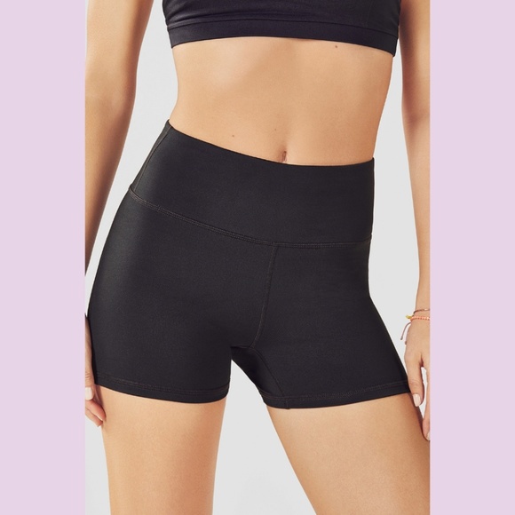 high waisted shorts and tights